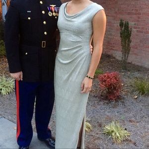 Ralph Lauren Formal champagne textured dress